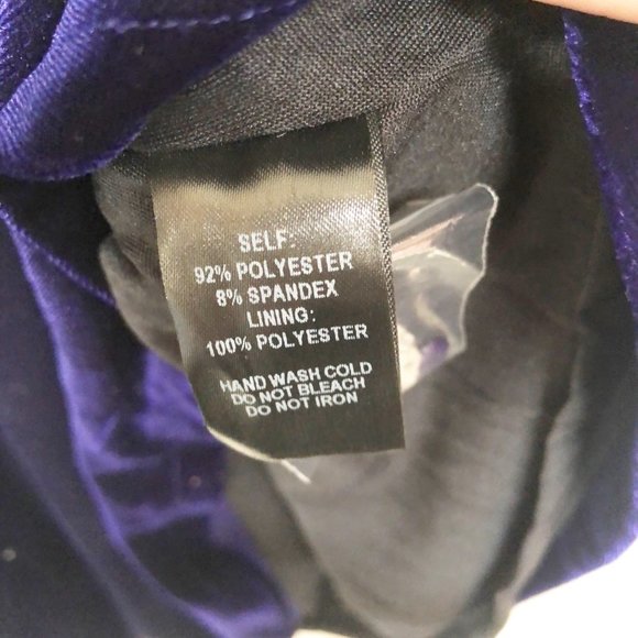 Lulu's Women's Blue Velvet High Neck Mini Dress M - Picture 3 of 6